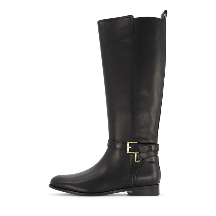 Blayke Burnished Leather Tall Boot Black