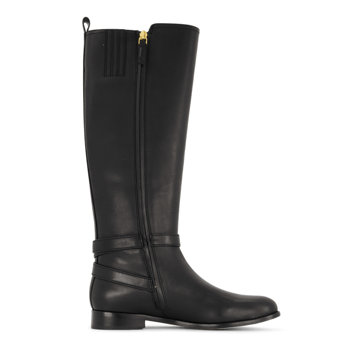 Blayke Burnished Leather Tall Boot Black