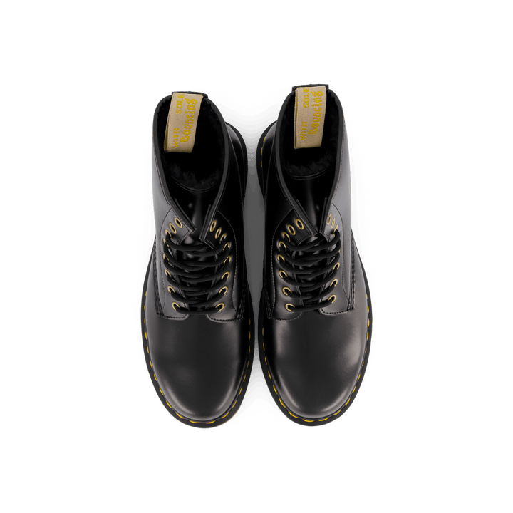 Vegan 1460 Black Norfolk Flat & Black Bor