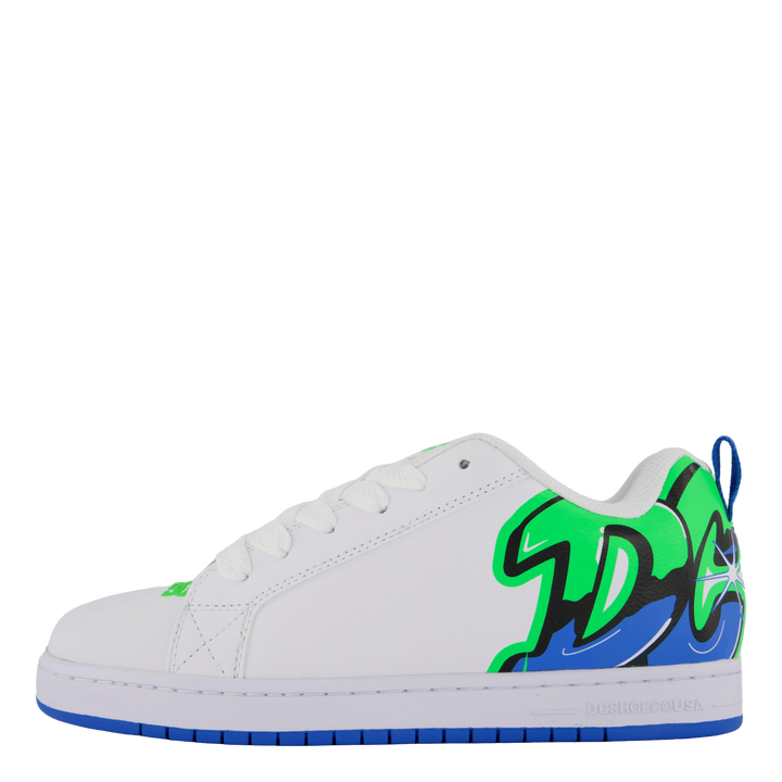 Court Graffik White/lime/turquoise