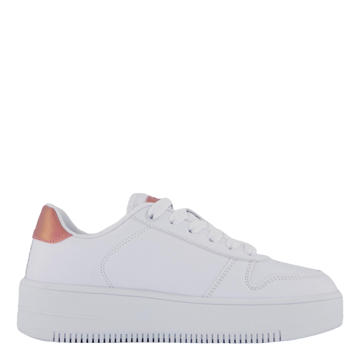 Rebound Platform Glitz Low Cut Bright White