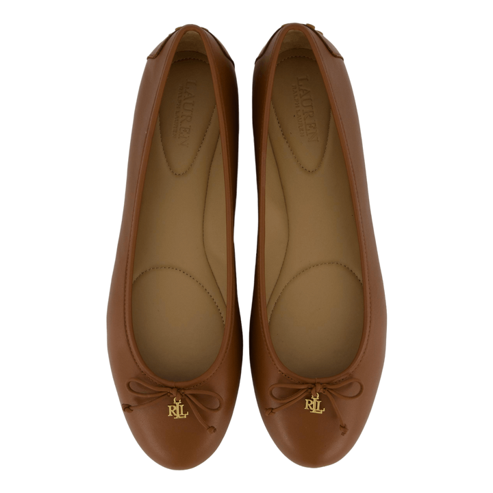Jayna Nappa Leather Driver Flat Deep Saddle Tan