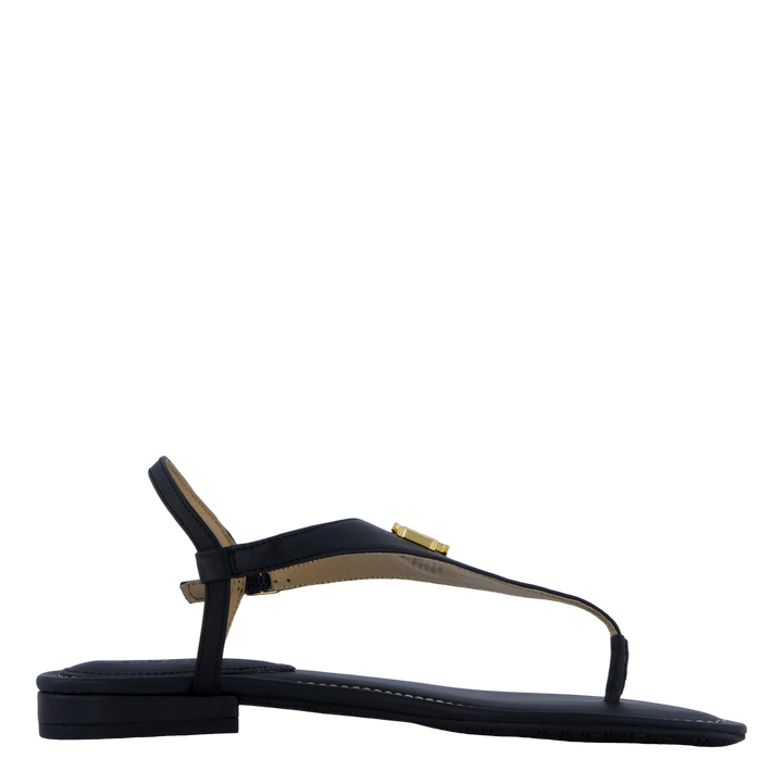 Ellington Burnished Leather Sandal Black