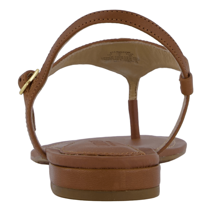 Ellington Burnished Leather Sandal Deep Saddle Tan