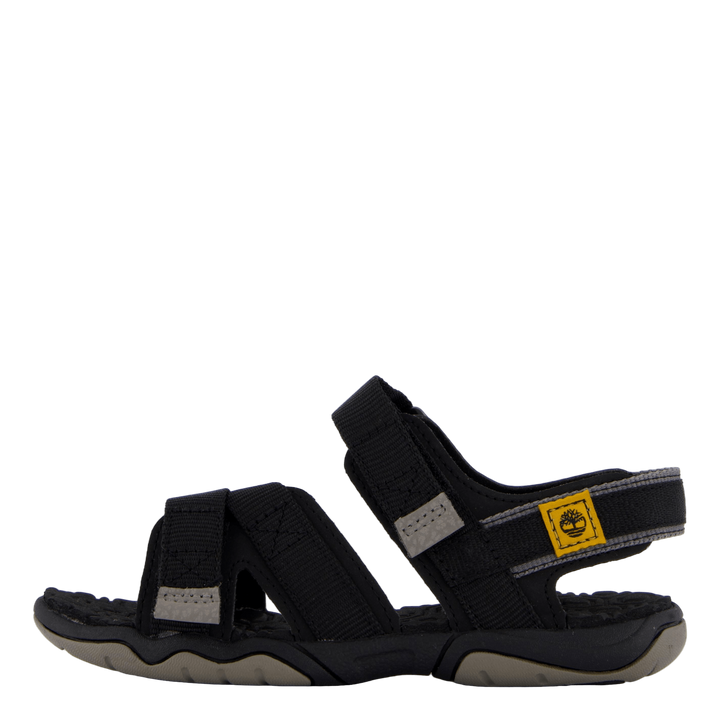 2 Strap Sandal Jet Black