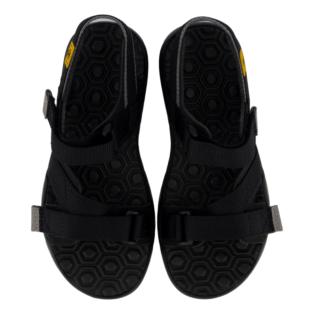 2 Strap Sandal Jet Black