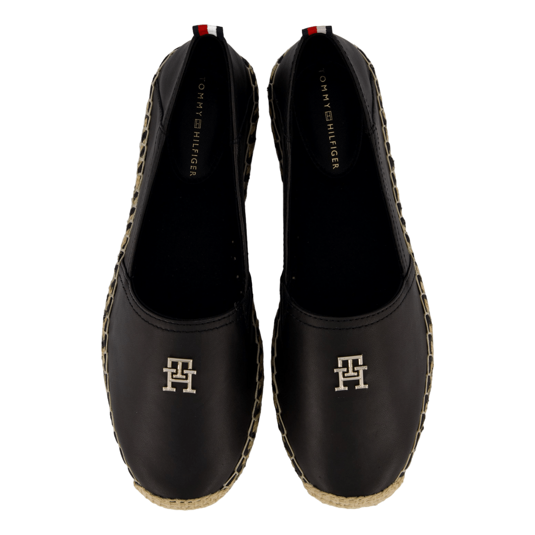 Th Leather Flat Espadrille