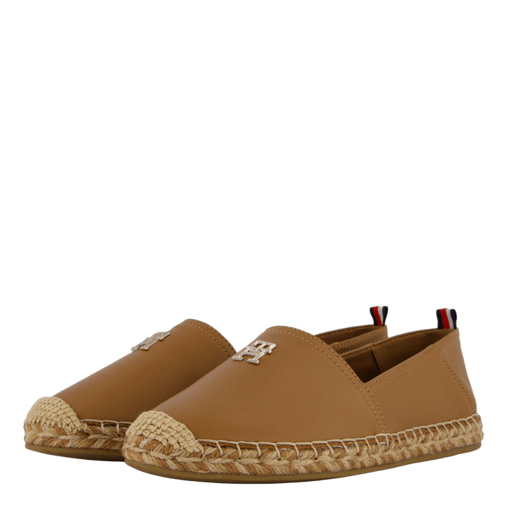 Th Leather Flat Espadrille