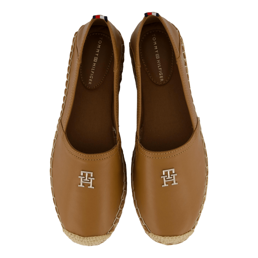 Th Leather Flat Espadrille