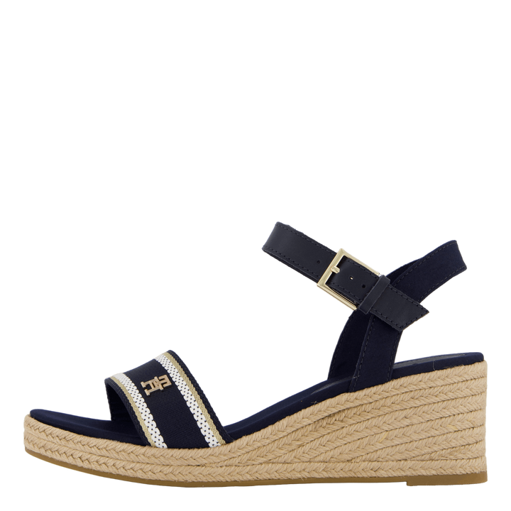 Webbing Wedge Sandal