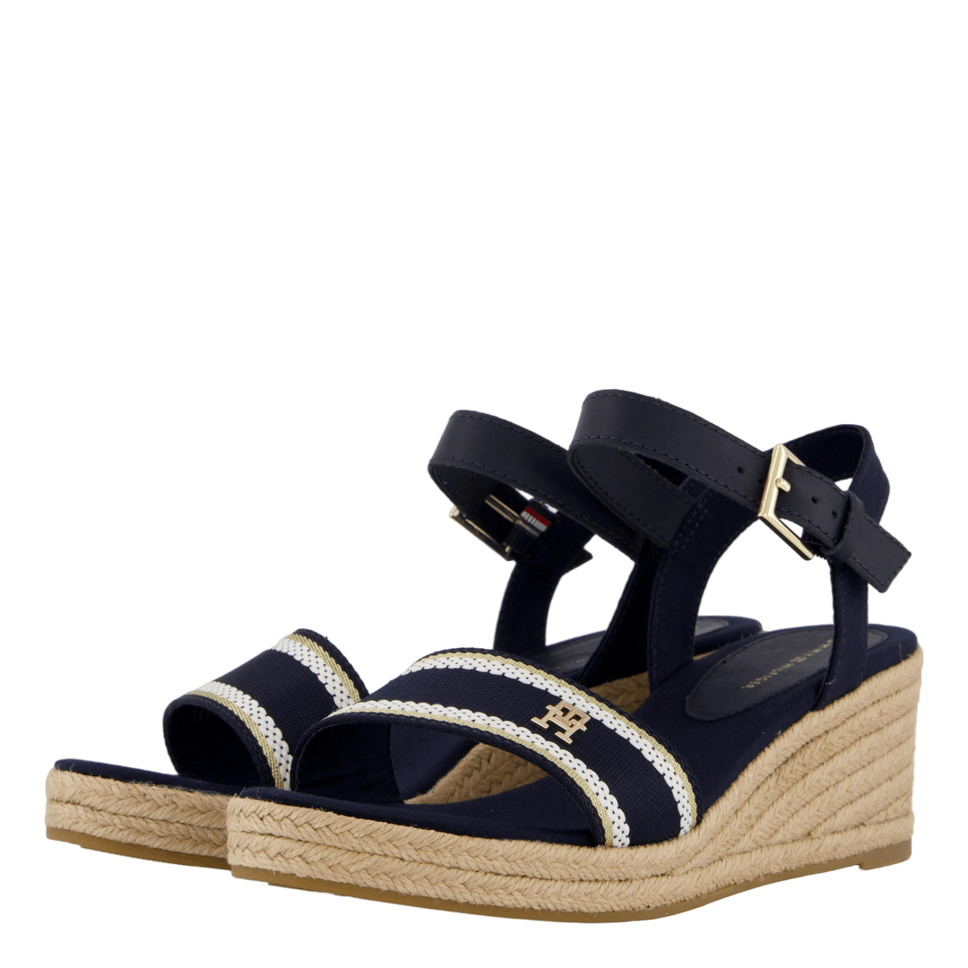 Webbing Wedge Sandal