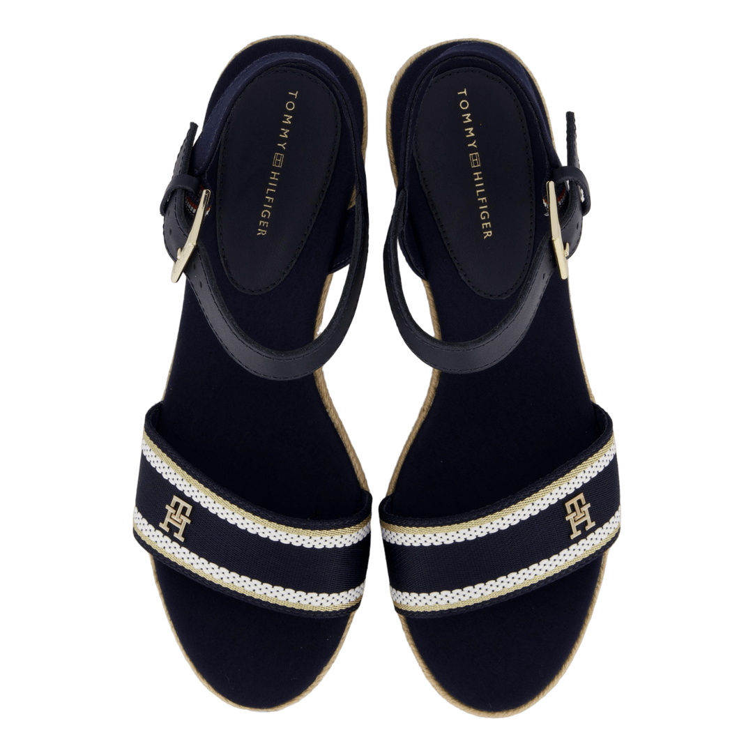 Webbing Wedge Sandal