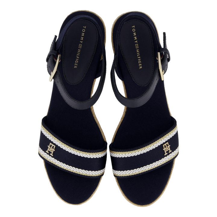 Webbing Wedge Sandal