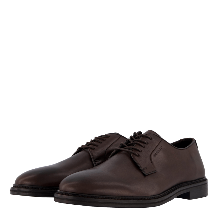 Bidford Low Lace Shoe Dark Brown