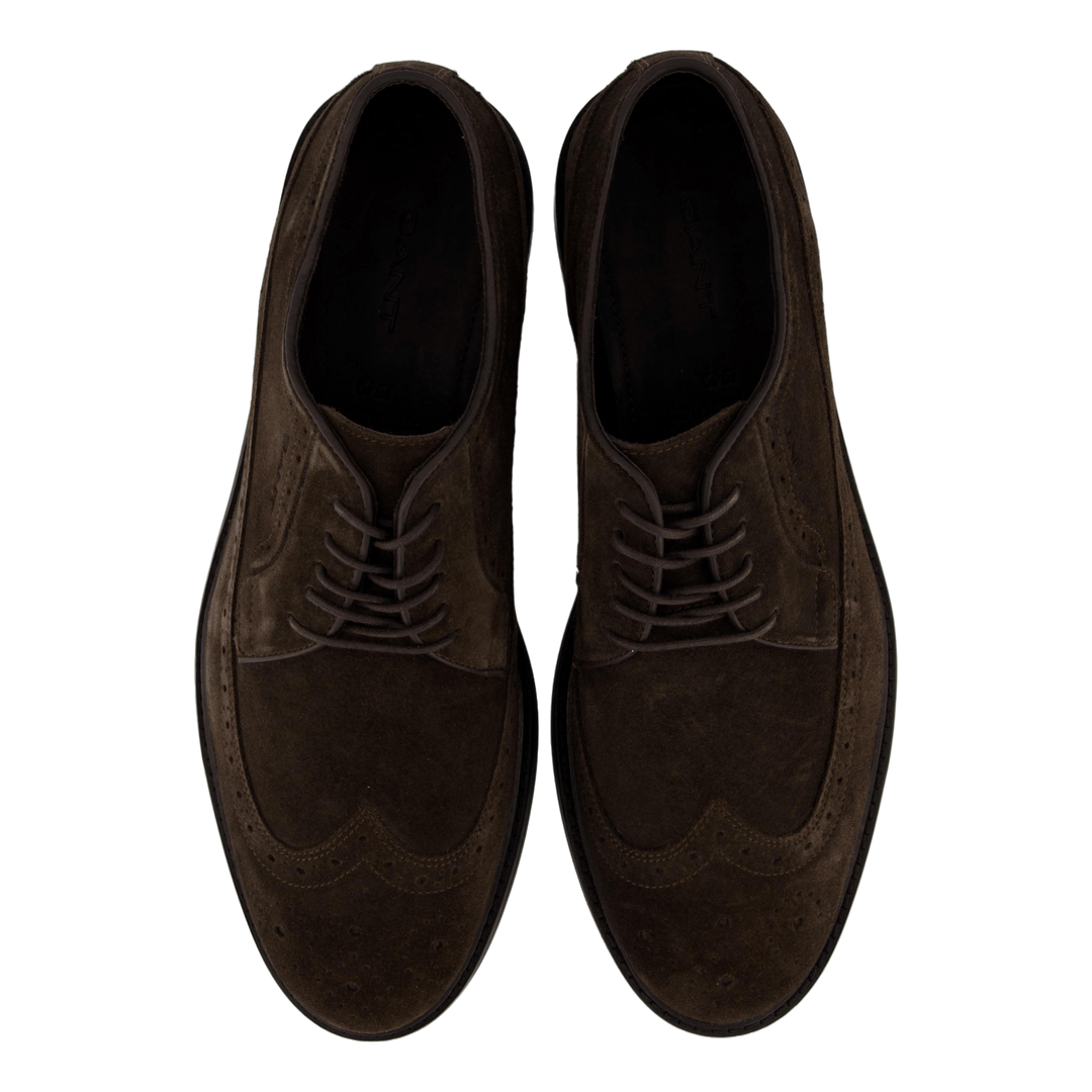 Bidford Low Lace Shoe Coffee Brown