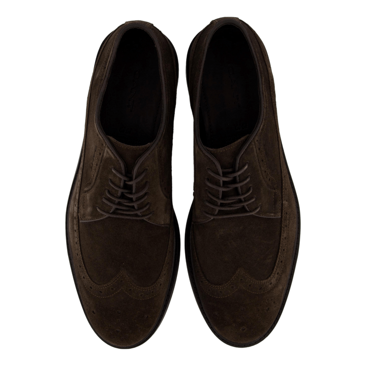 Bidford Low Lace Shoe Coffee Brown