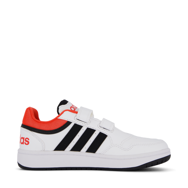 Hoops Lifestyle Basketball Hook-and-Loop Shoes Cloud White / Core Black / Bright Red