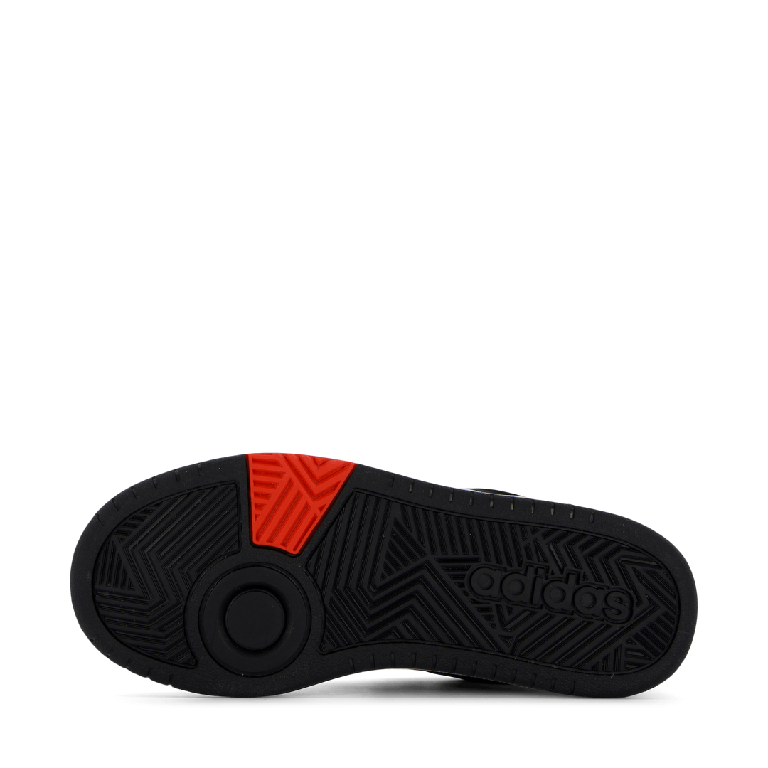 Hoops Lifestyle Basketball Hook-and-Loop Shoes Cloud White / Core Black / Bright Red