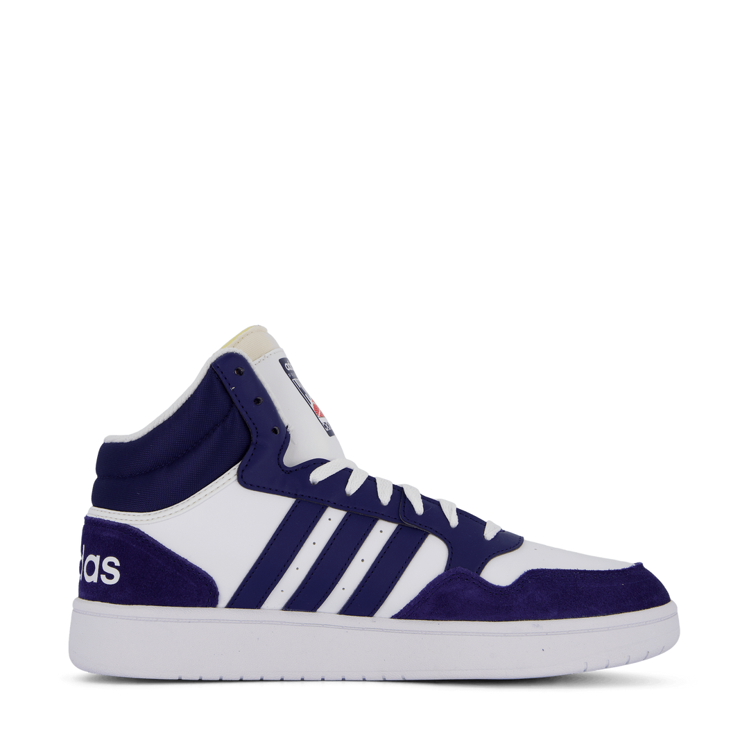Hoops 3 Mid Lifestyle Basketball Classic Vintage Shoes Cloud White / Dkblue / Dkblue