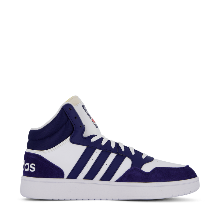 Hoops 3 Mid Lifestyle Basketball Classic Vintage Shoes Cloud White / Dkblue / Dkblue