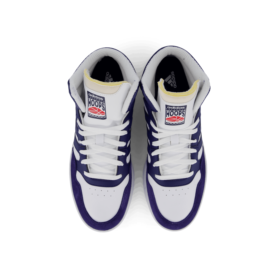 Hoops 3 Mid Lifestyle Basketball Classic Vintage Shoes Cloud White / Dkblue / Dkblue