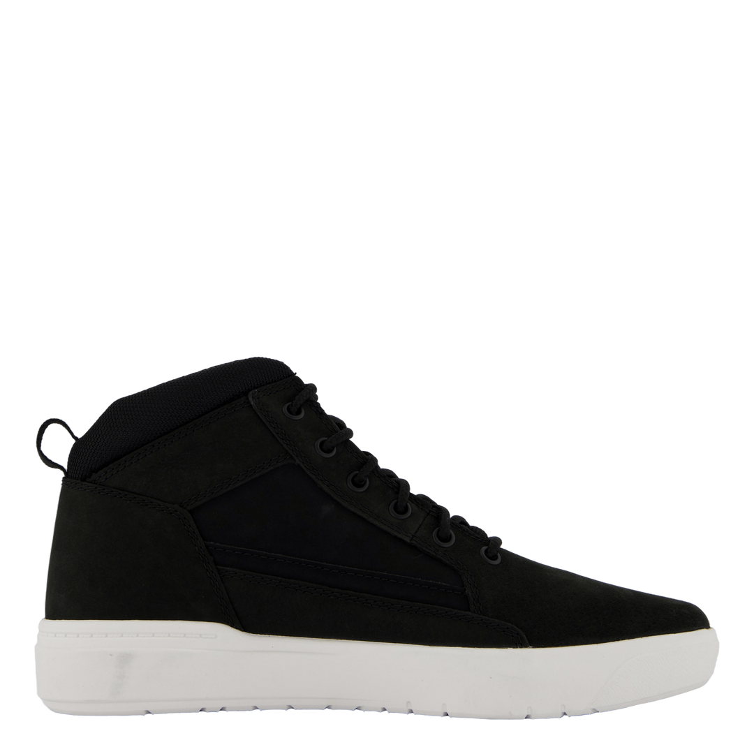 Mid Lace Up Sneaker Black Nubuck