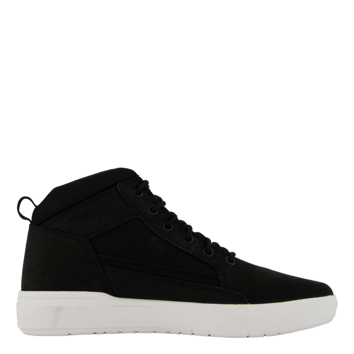 Mid Lace Up Sneaker Black Nubuck