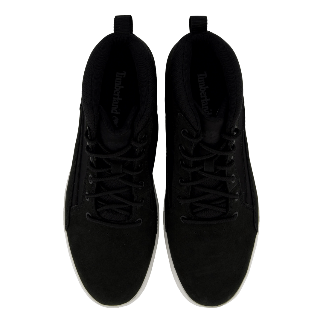 Mid Lace Up Sneaker Black Nubuck