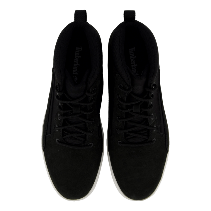 Mid Lace Up Sneaker Black Nubuck