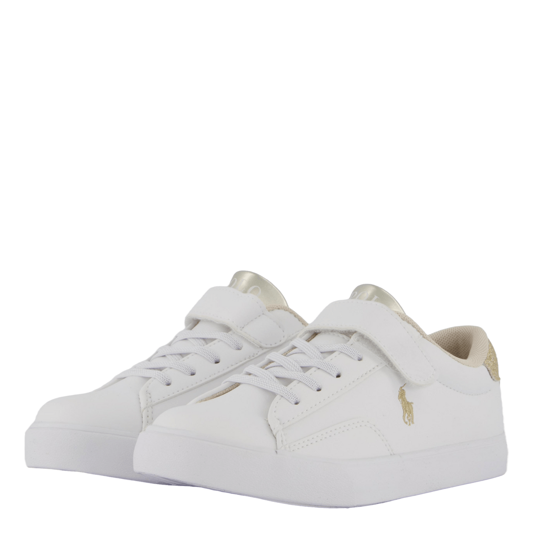Theron V Ps White Smooth Pu/gold Metallick