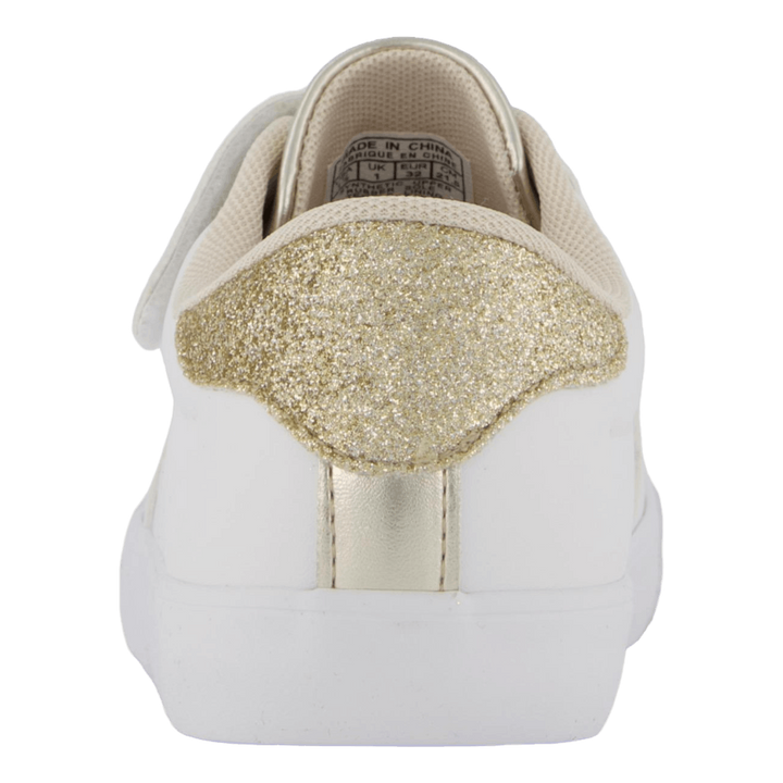 Theron V Ps White Smooth Pu/gold Metallick