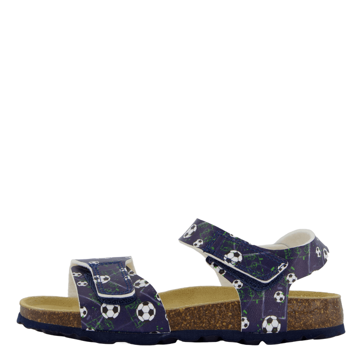 Korkis Sandal Back-strap Blue/multi
