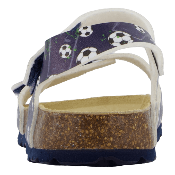 Korkis Sandal Back-strap Blue/multi