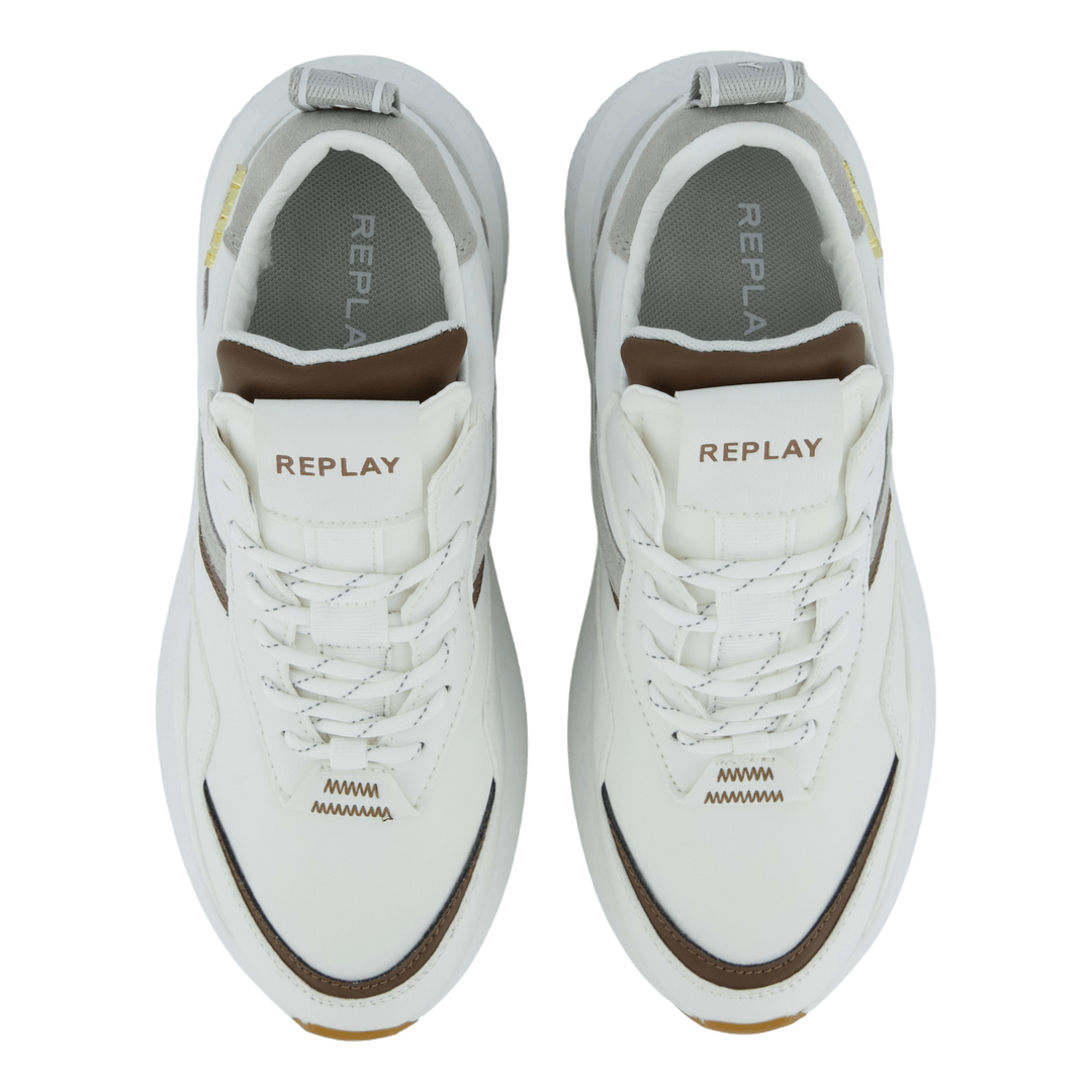 Athena Run White Brown