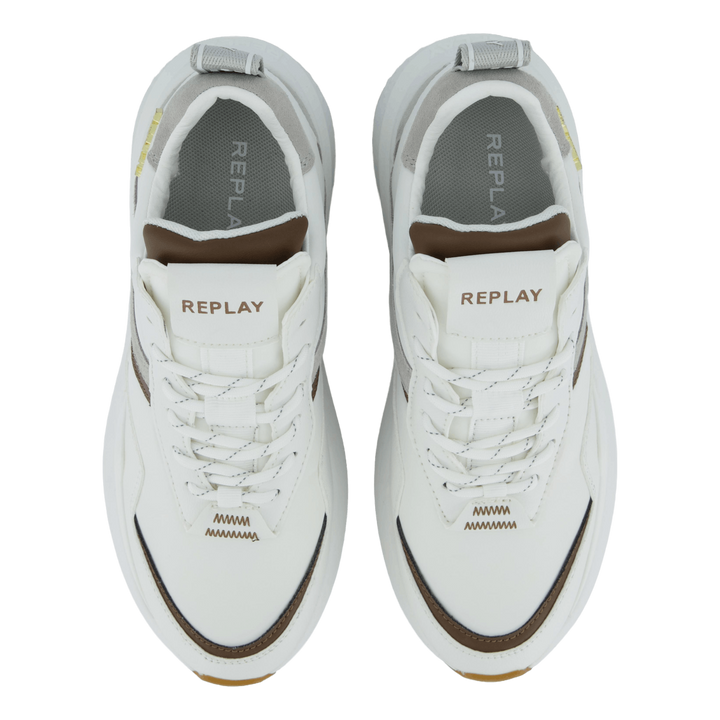 Athena Run White Brown