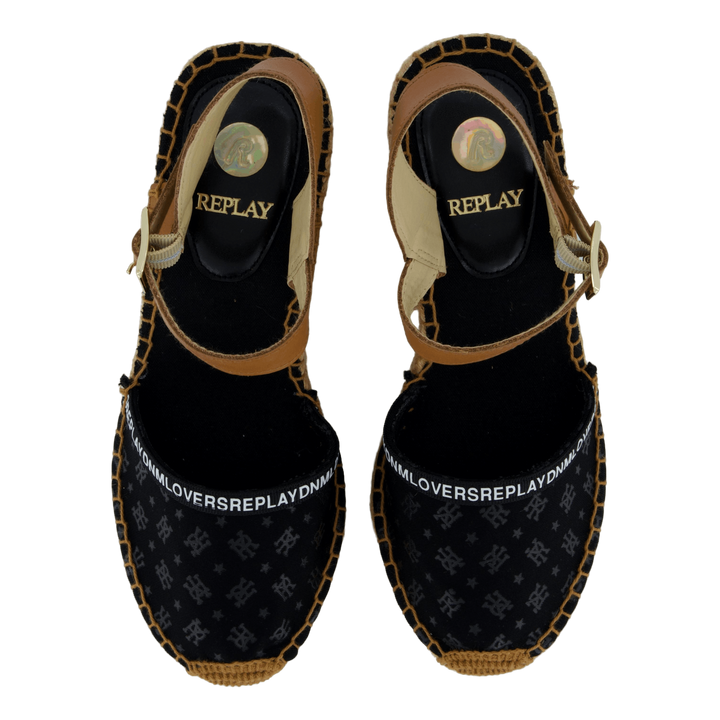 Susan Lycra Print Black