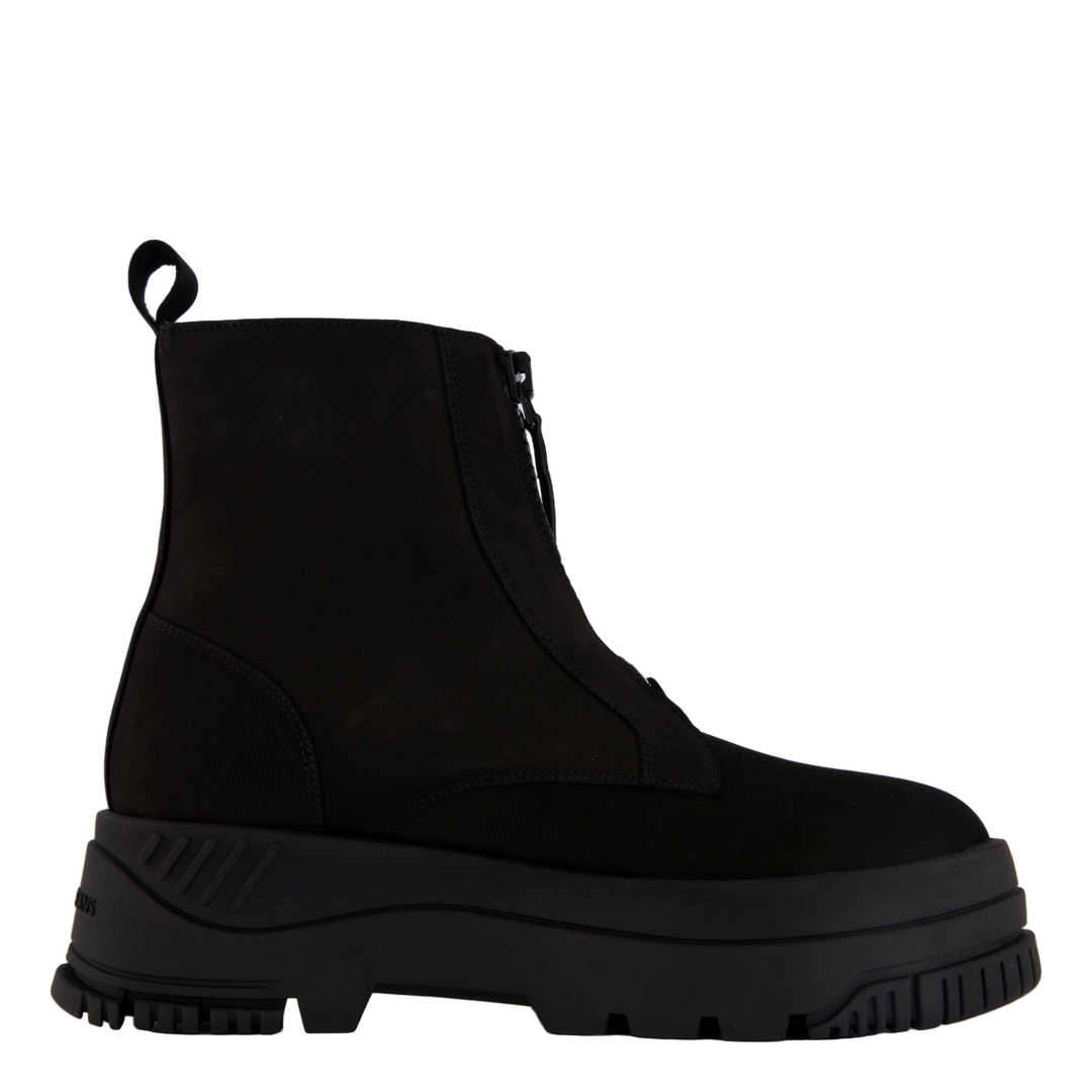 Tjw Zip  Up Flatform Nubuck Bo Black
