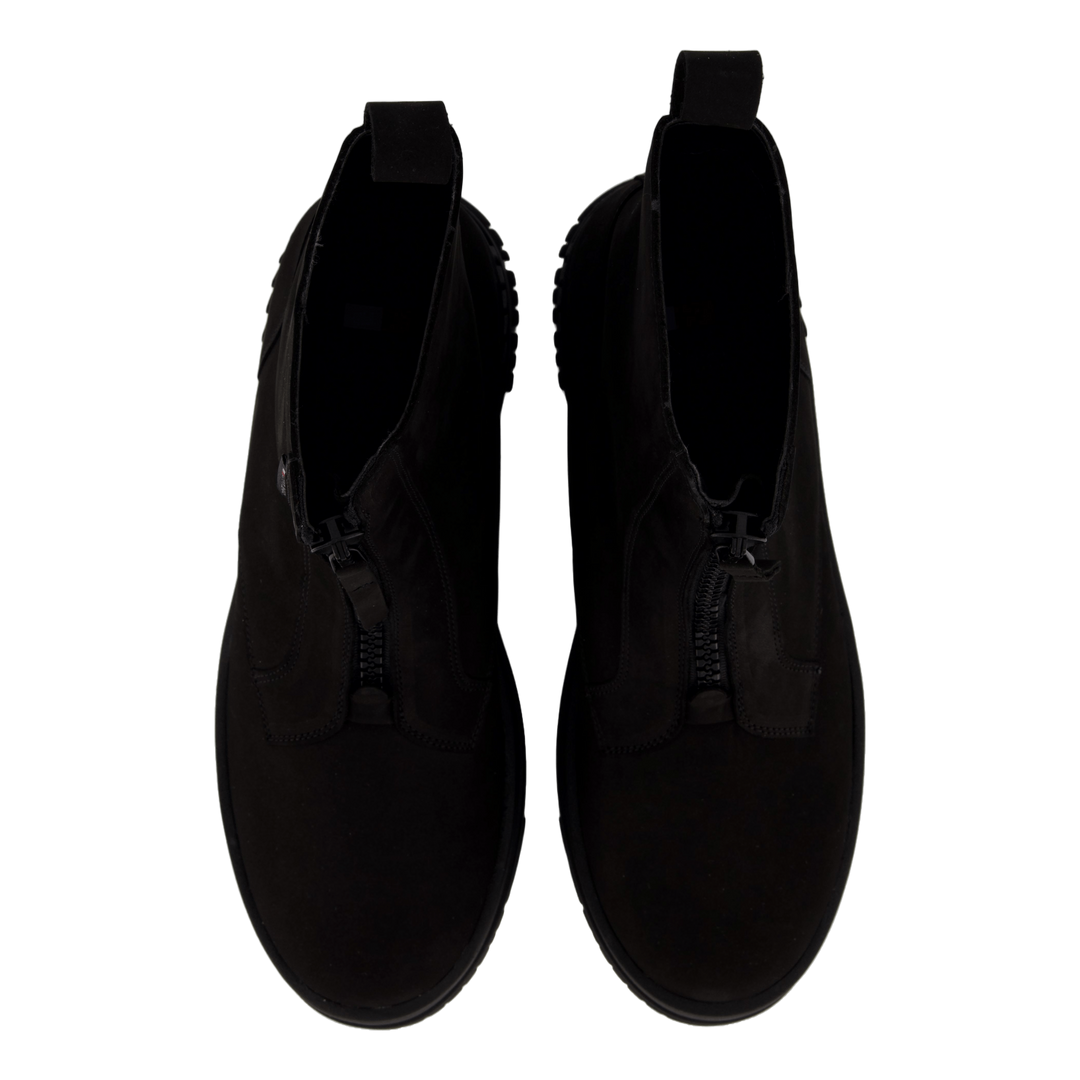 Tjw Zip  Up Flatform Nubuck Bo Black