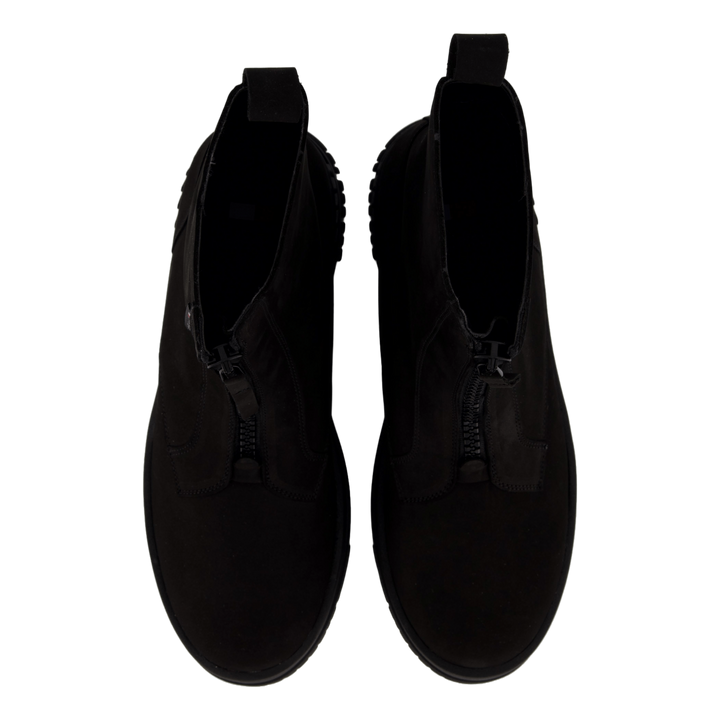 Tjw Zip  Up Flatform Nubuck Bo Black