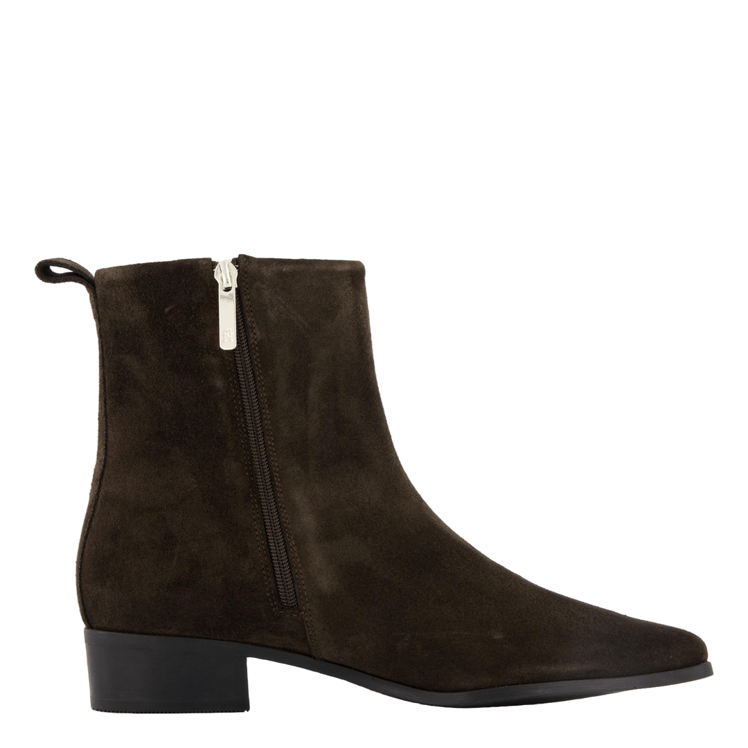 Low Cowboy Flat Suede Dark Coffee