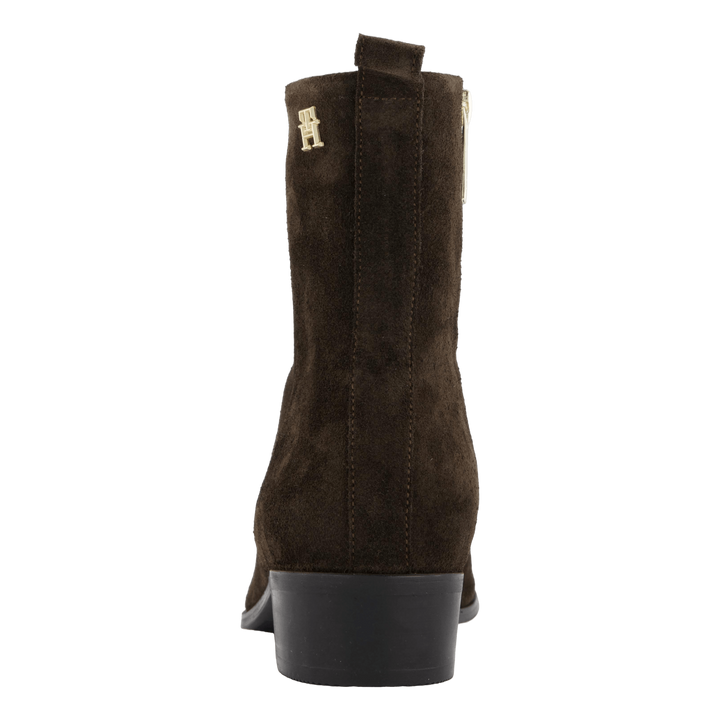 Low Cowboy Flat Suede Dark Coffee