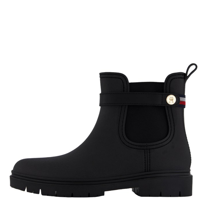 Th Stud Rubberised Rainboot Black