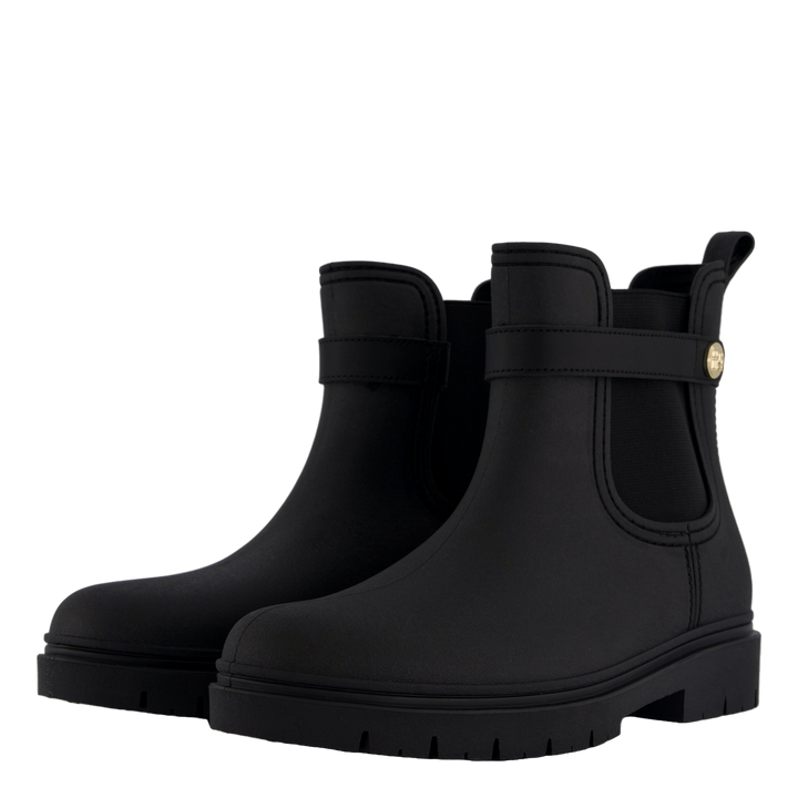 Th Stud Rubberised Rainboot Black