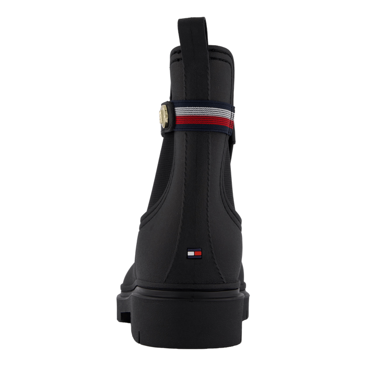 Th Stud Rubberised Rainboot Black