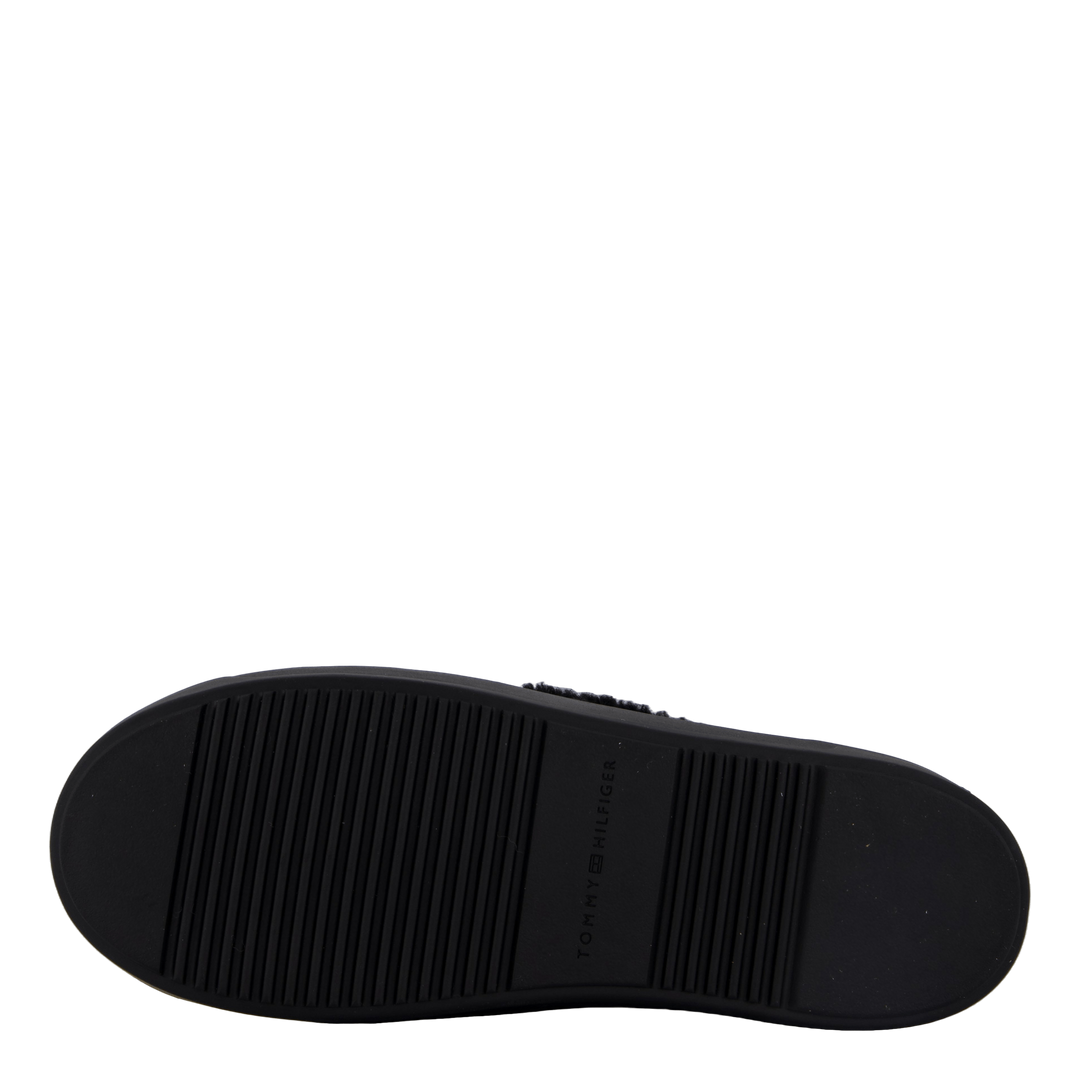 Lace-up Faux Shearling Snowboo Black