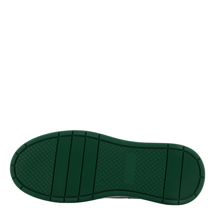 The Ella White Leather/green