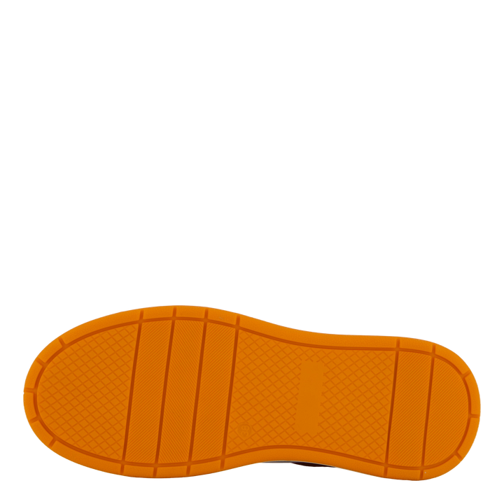 The Ella 2.0 White/orange Tumbled Leather