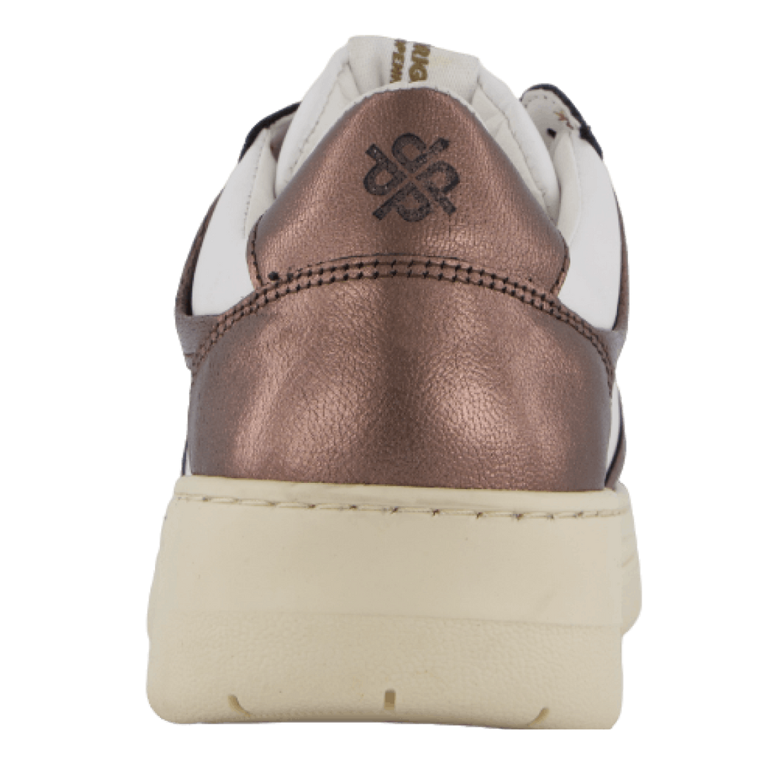 The Ella 2.0 White Leather/bronze
