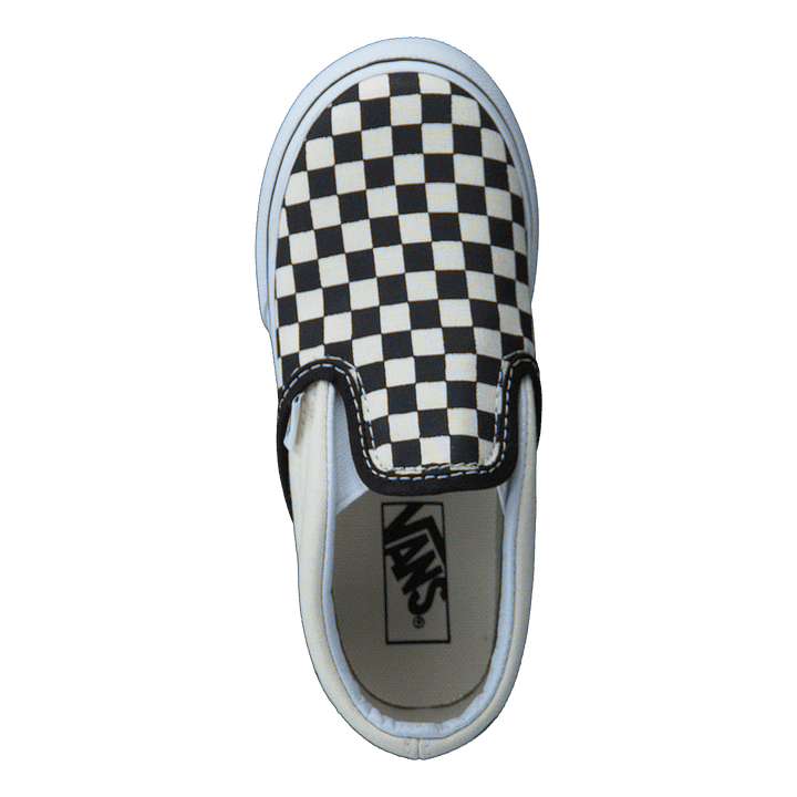 T Classic Slip-On Black And White Checker/White