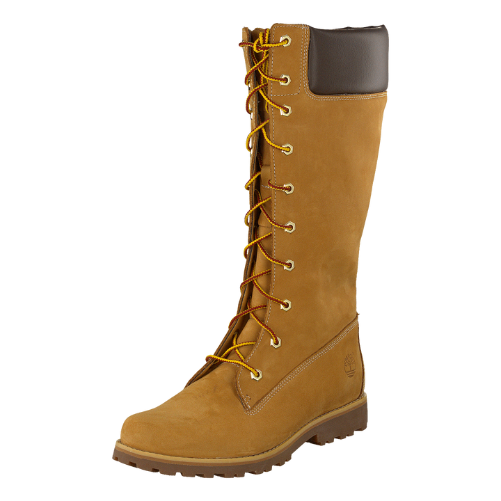 Girls Classic Tall Lace Up Wheat